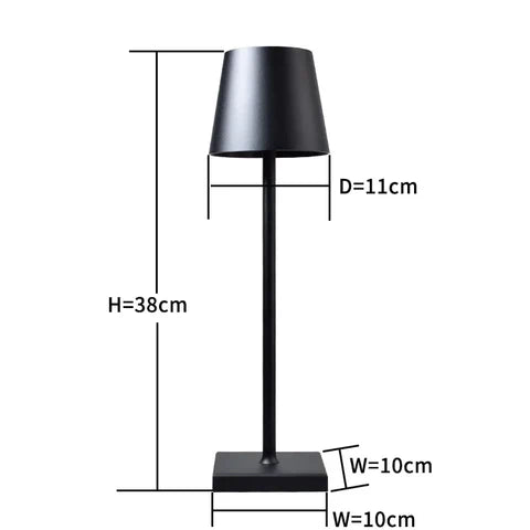 Rechargeable Aluminium Table Lamp with USB Charging and LED