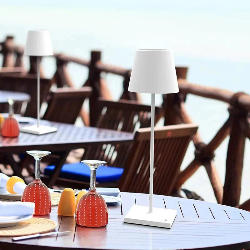 Rechargeable Aluminium Table Lamp with USB Charging and LED