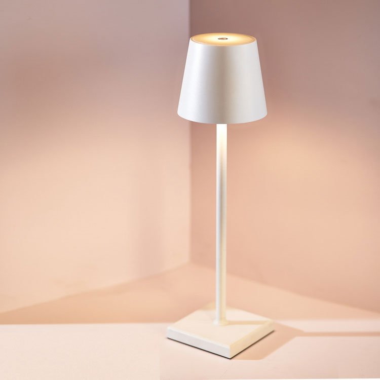 Rechargeable Aluminium Table Lamp with USB Charging and LED