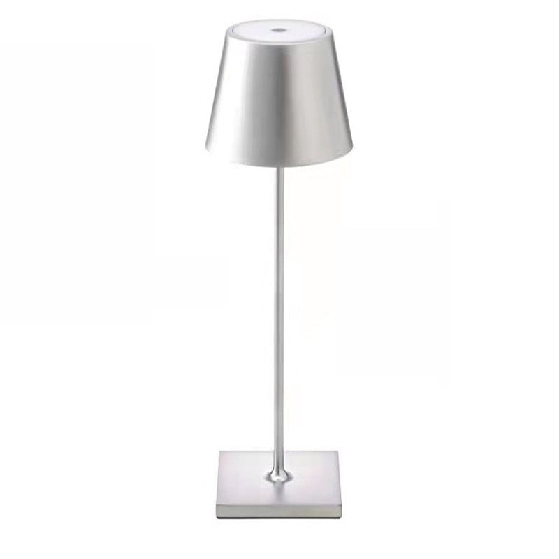 Rechargeable Aluminium Table Lamp with USB Charging and LED