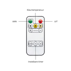 Rechargeable Wireless LED Wall Lamp with Remote Control Settings