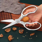 Red Kitchen Scissors with Stainless Steel Blade and Aluminium Grip