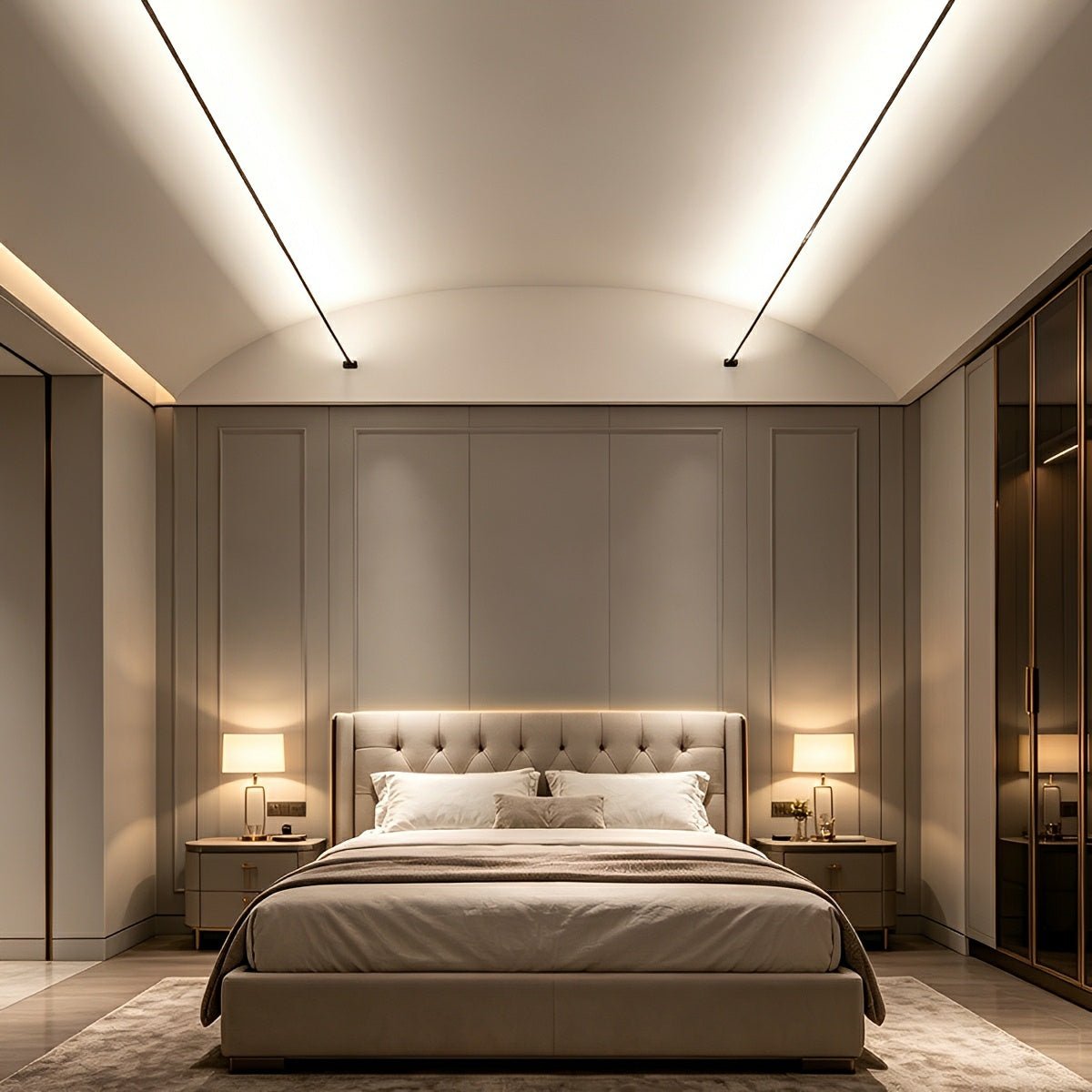 Rotatable Indoor LED Strip Light with Remote Dimming Control