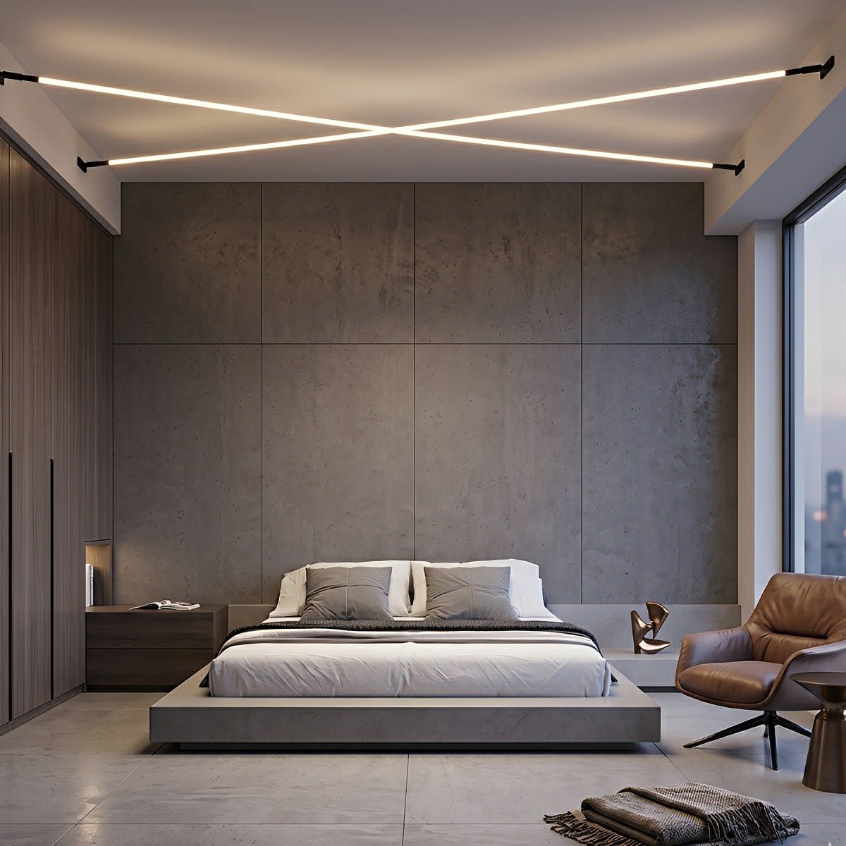 Rotatable Indoor LED Strip Light with Remote Dimming Control