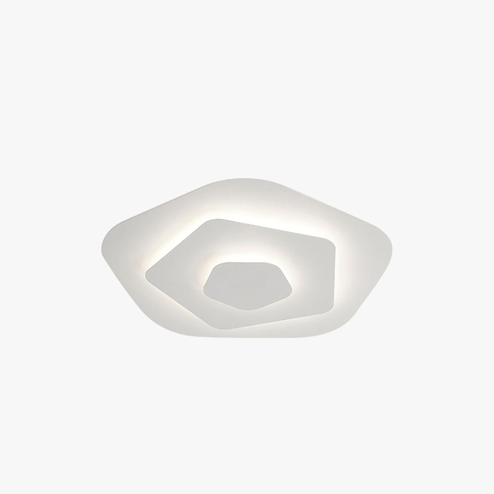 Round LED Ceiling Light with Metal Acrylic Design and Dimmer