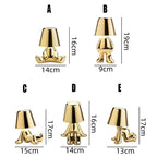 Sculptural Rechargeable Table Lamp with Tap Control Function