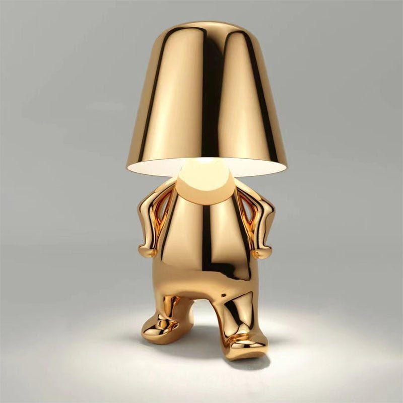 Sculptural Rechargeable Table Lamp with Tap Control Function