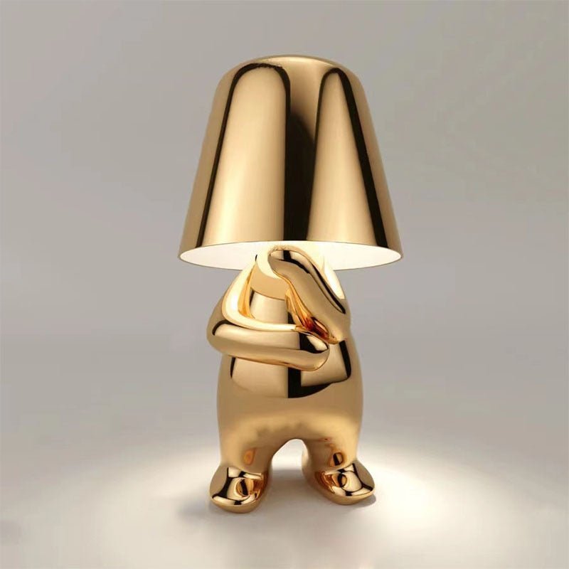 Sculptural Rechargeable Table Lamp with Tap Control Function