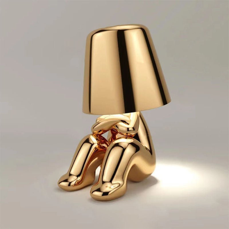 Sculptural Rechargeable Table Lamp with Tap Control Function