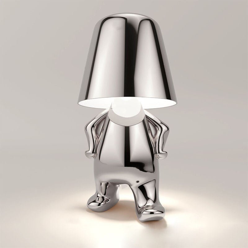 Sculptural Rechargeable Table Lamp with Tap Control Function