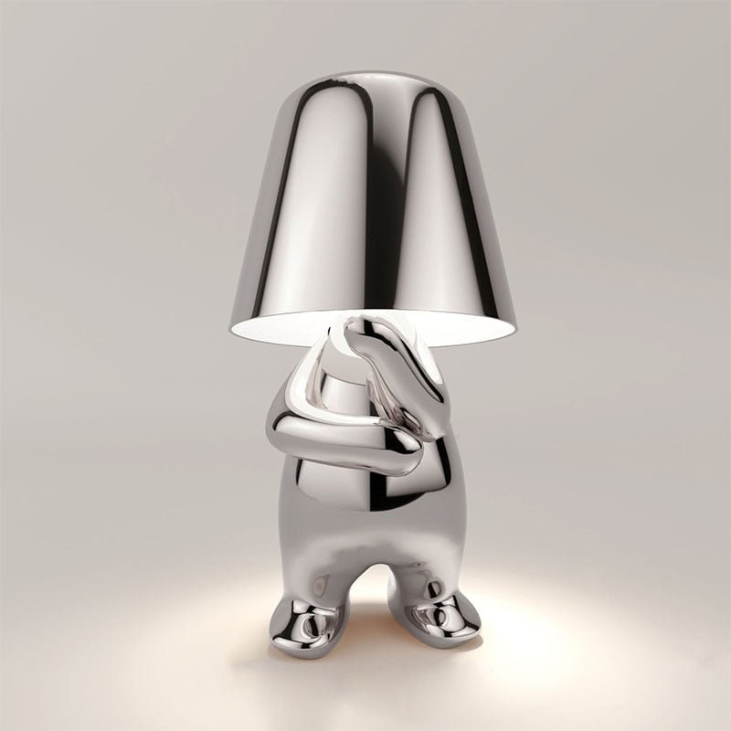 Sculptural Rechargeable Table Lamp with Tap Control Function