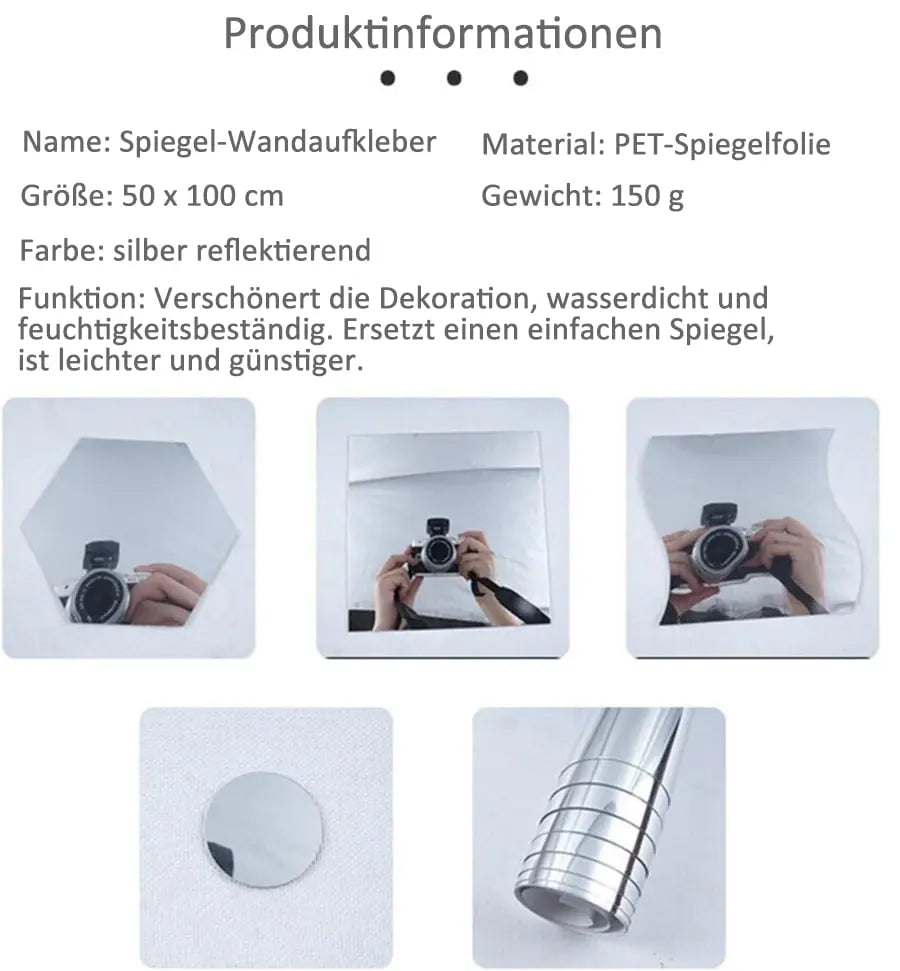 Self Adhesive PET Reflective Mirror Film Cut To Size