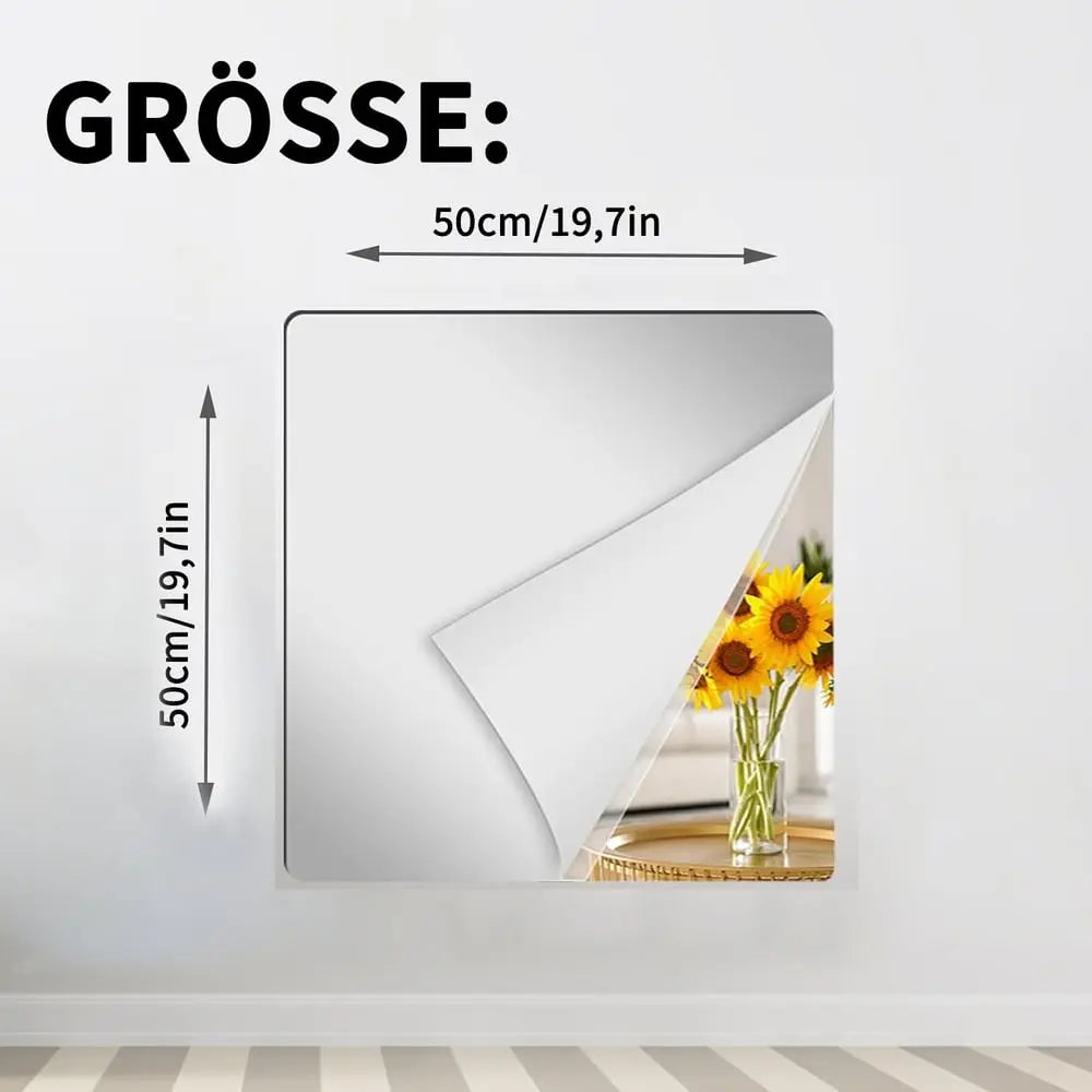 Self Adhesive PET Reflective Mirror Film Cut To Size