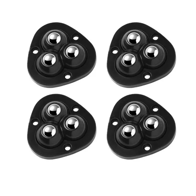 Self Adhesive Rotating Furniture Mover Wheel Rollers Set