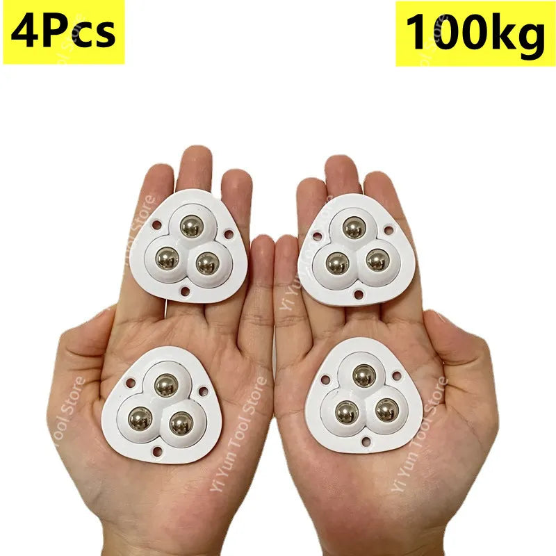 Self Adhesive Rotating Furniture Mover Wheel Rollers Set