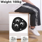 Self Adhesive Rotating Furniture Mover Wheel Rollers Set