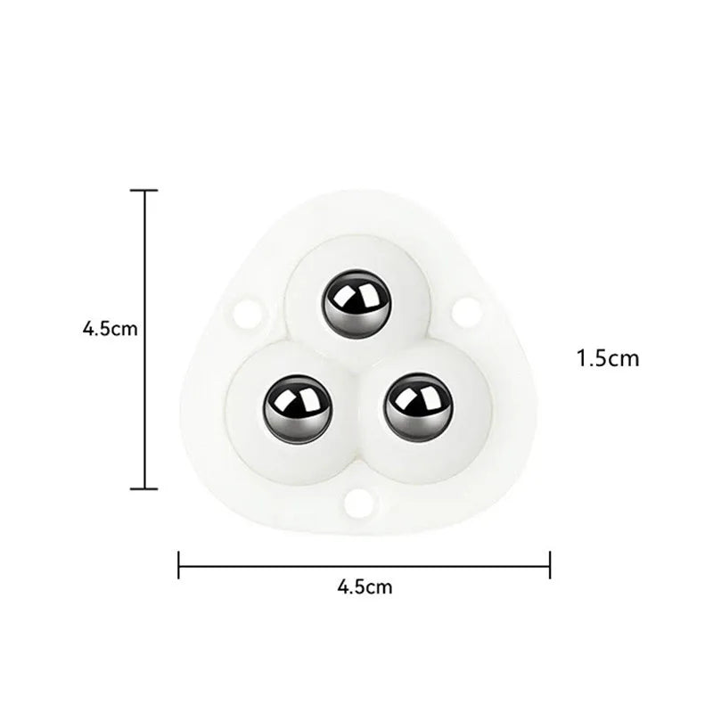 Self Adhesive Rotating Furniture Mover Wheel Rollers Set