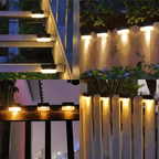 Self Adhesive Solar Sun Lamp with Warm White ABS Body