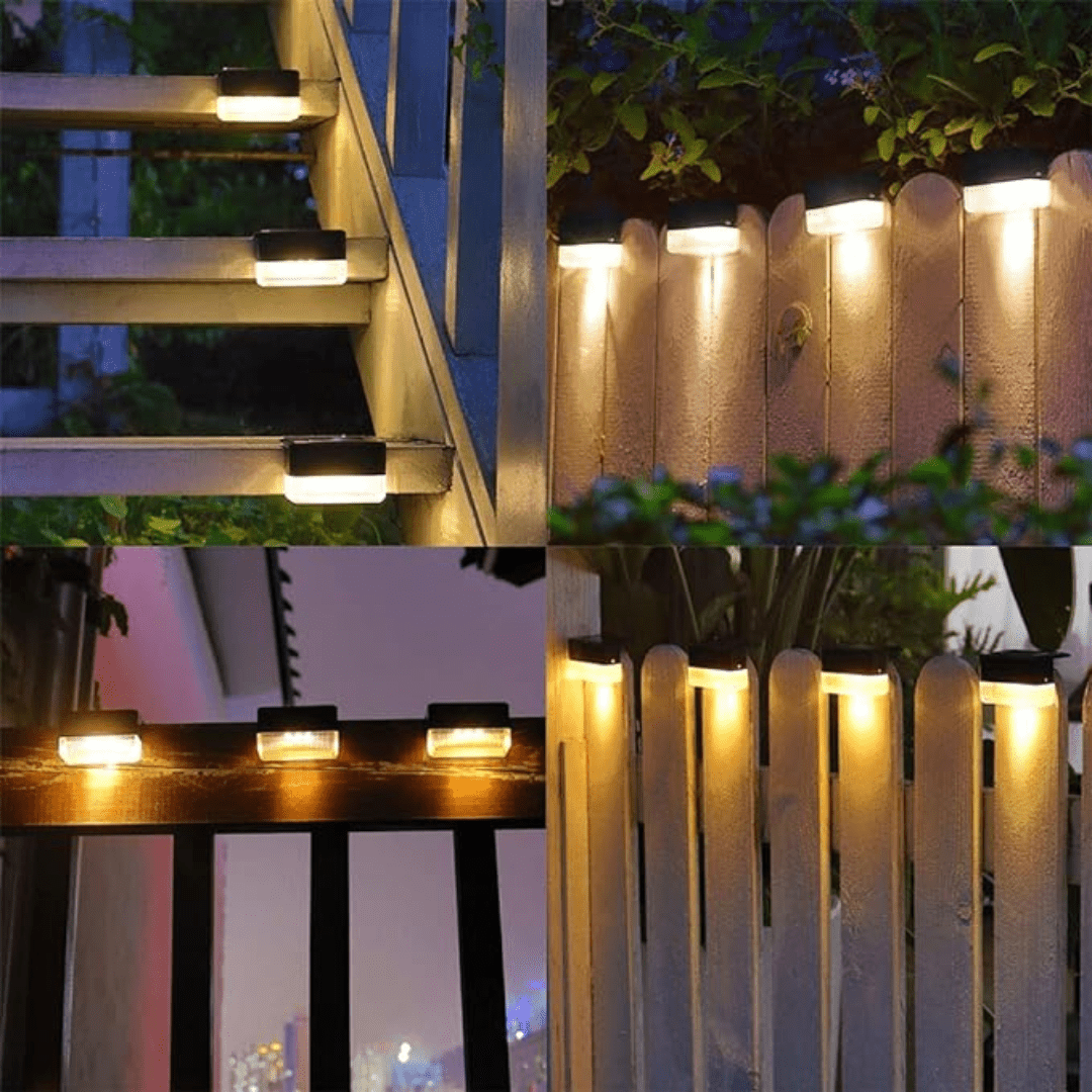 Self Adhesive Solar Sun Lamp with Warm White ABS Body