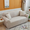 Sofa Cover Cross Pattern Egg Shell 1 to 4 Seater