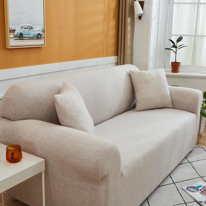 Sofa Cover Cross Pattern Egg Shell 1 to 4 Seater