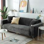 Sofa Cover with Elastic Hem and Cushion Pockets
