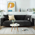 Sofa Cover with Elastic Hem and Cushion Pockets