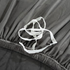 Sofa Cover with Elastic Hem and Cushion Pockets