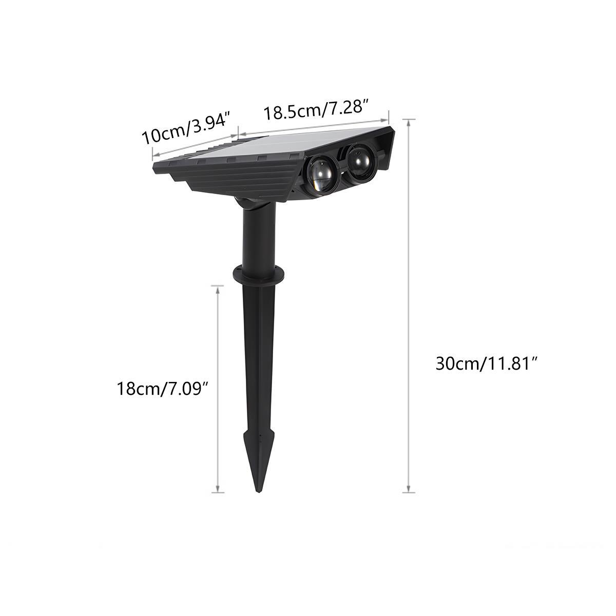 Solar LED Outdoor Spot Light with RGB Dimmer Control