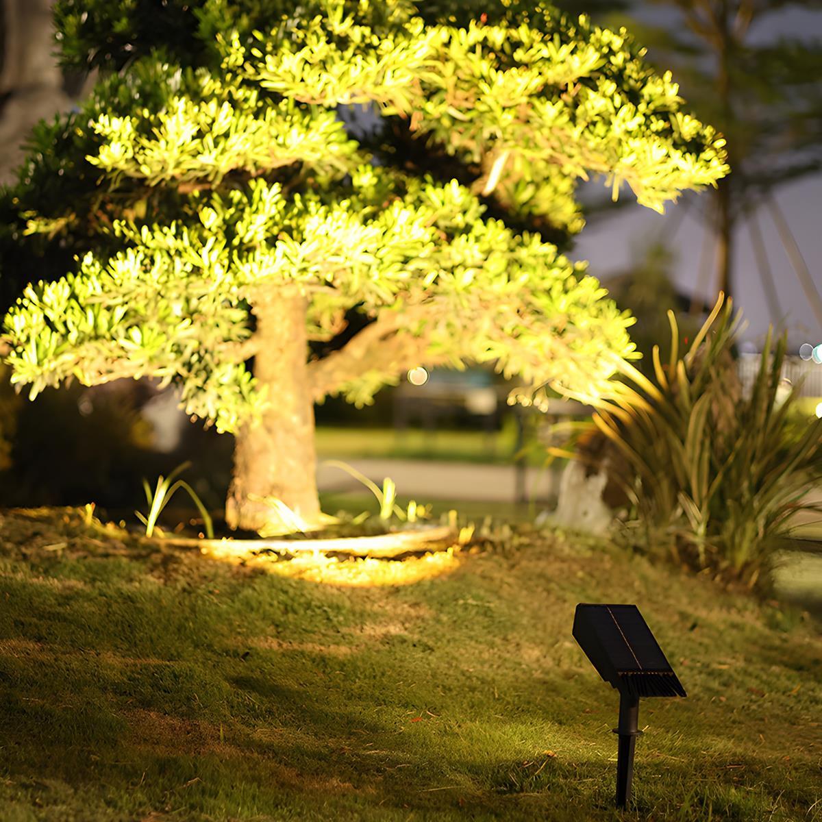 Solar LED Outdoor Spot Light with RGB Dimmer Control