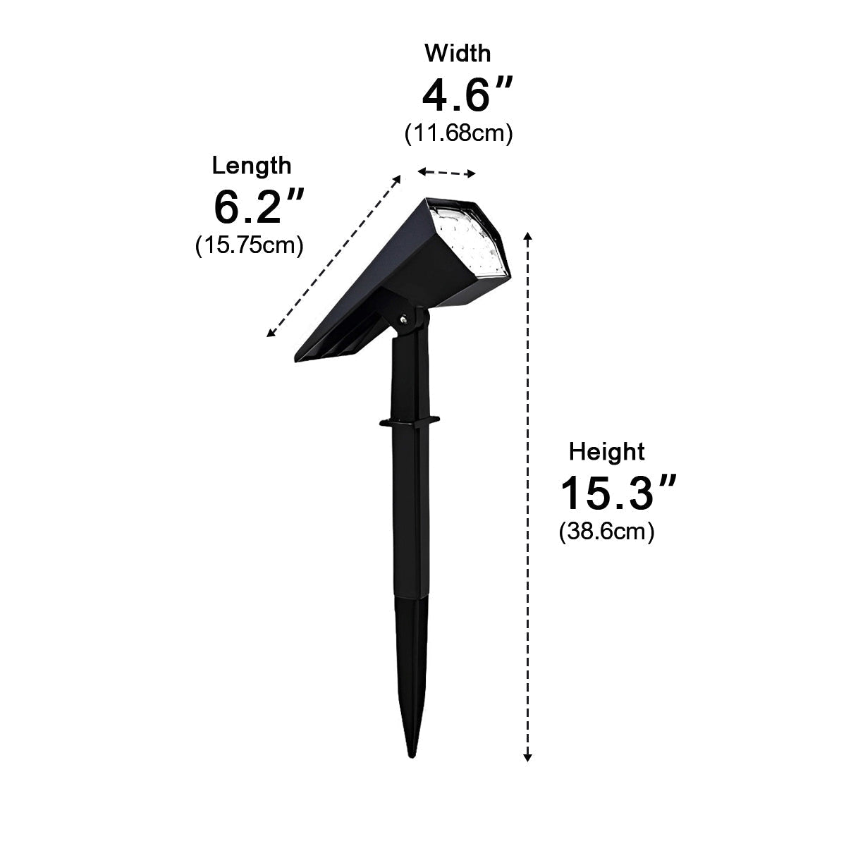 Solar Outdoor LED Spot Light with IP65 RGB Settings