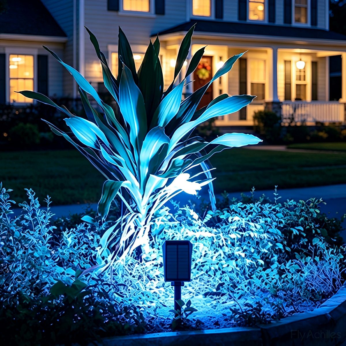 Solar Outdoor LED Spot Light with IP65 RGB Settings