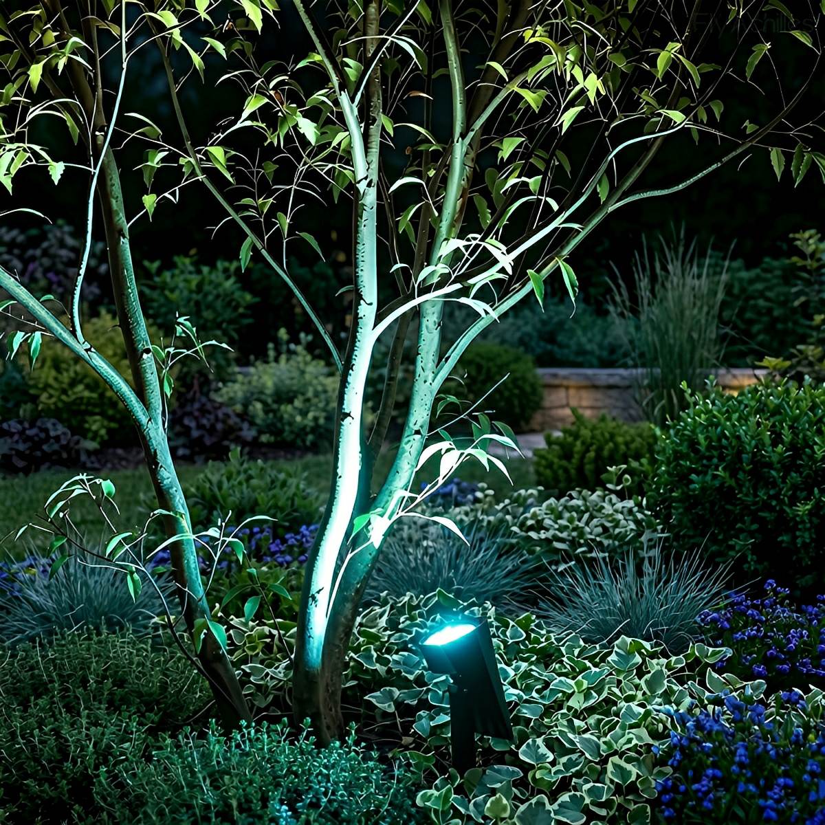 Solar Outdoor LED Spot Light with IP65 RGB Settings