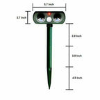 Solar Ultrasonic Animal Repeller with PIR Motion Sensor