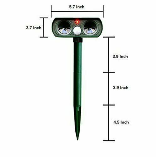 Solar Ultrasonic Animal Repeller with PIR Motion Sensor