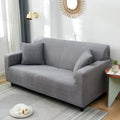 Spotted Pattern Light Grey Stretch Sofa Cover 1 4 Seater
