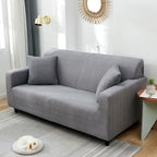 Spotted Pattern Light Grey Stretch Sofa Cover 1 4 Seater