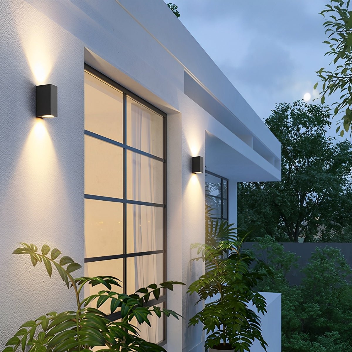 Square Outdoor Wall Washer Light with LED and IP54 Rating
