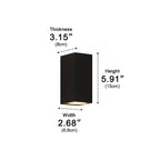 Square Outdoor Wall Washer Light with LED and IP54 Rating