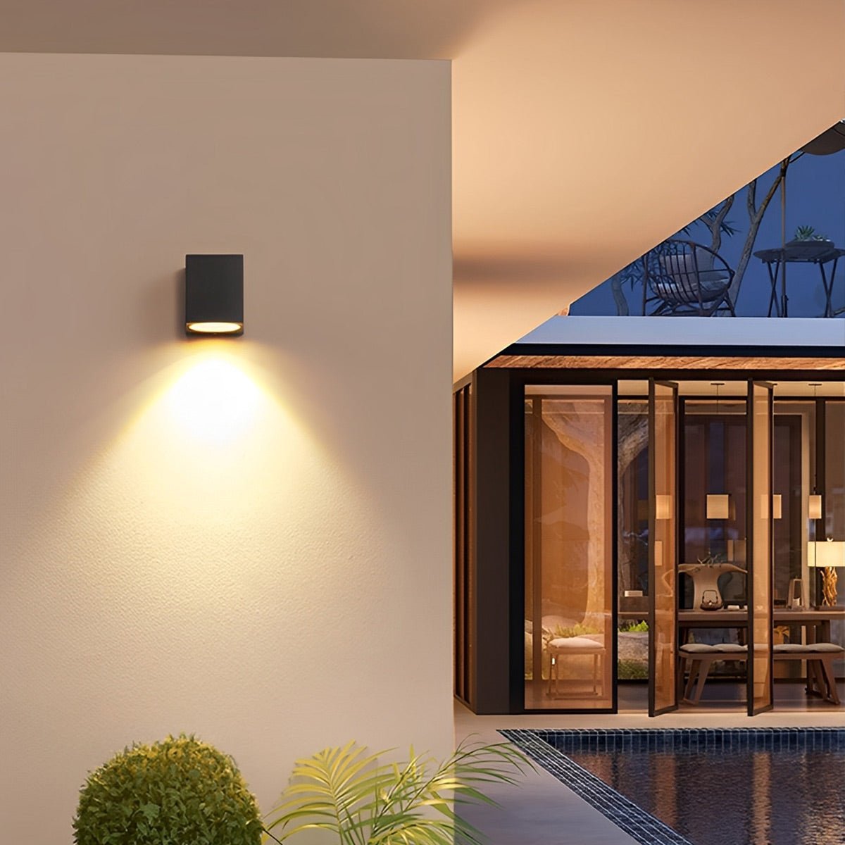 Square Outdoor Wall Washer Light with LED and IP54 Rating