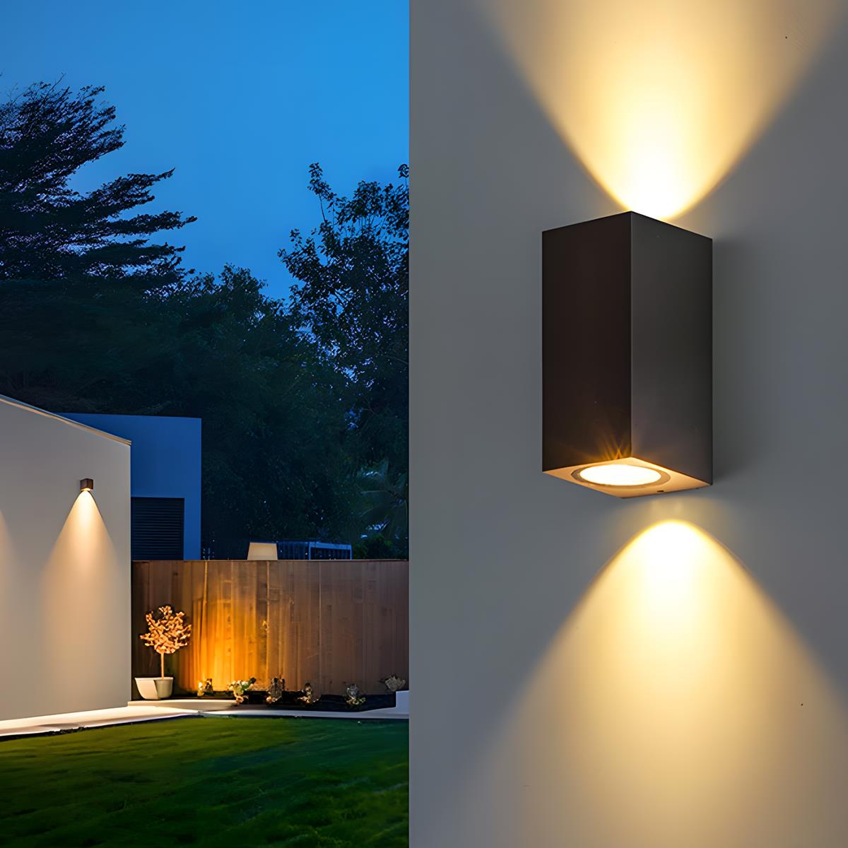 Square Outdoor Wall Washer Light with LED and IP54 Rating