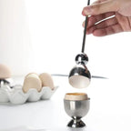 Stainless Steel Egg Cracking Tool for Raw Cooked Eggs