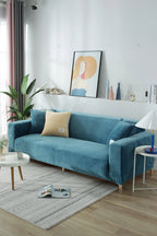 Stretch Micro Fabric Sofa Cover with Elastic Hem