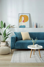 Stretch Micro Fabric Sofa Cover with Elastic Hem