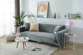 Stretch Sofa Cover Velvet Light Grey One to Four Seater