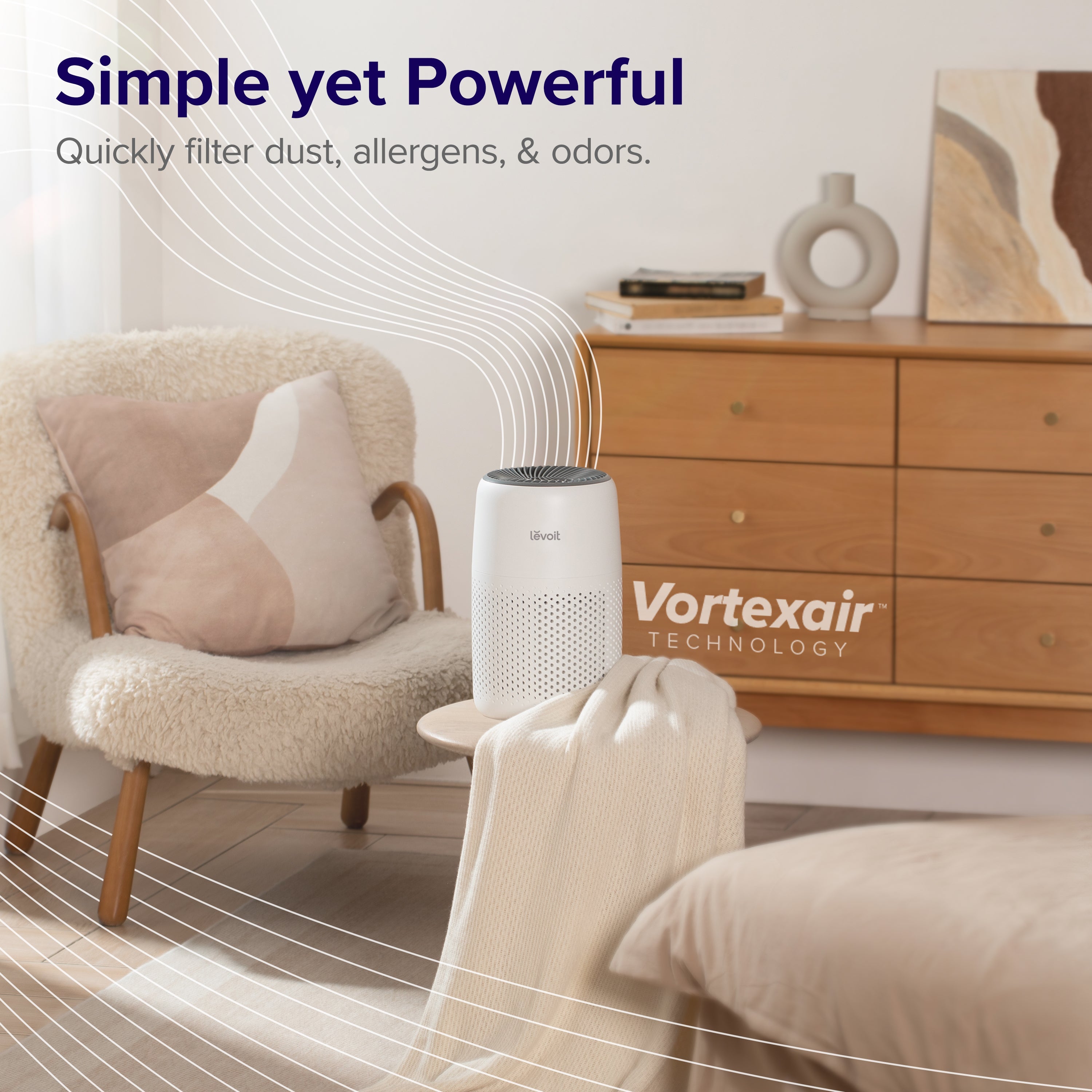 Three Layer HEPA Filter Air Purifier with Aroma Pad