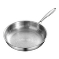Titanium Induction Cookware Pan Hammered Finish Silver Color
