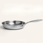 Titanium Induction Cookware Pan Hammered Finish Silver Color