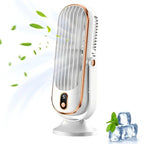 USB Desktop Fan with Rechargeable Lithium Battery Touch Controls