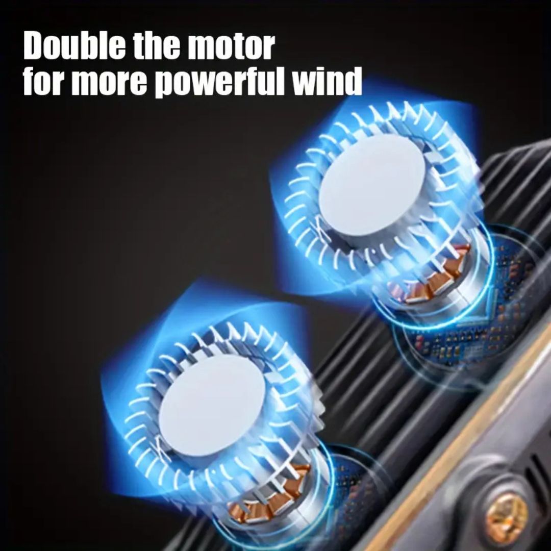 USB Desktop Fan with Rechargeable Lithium Battery Touch Controls